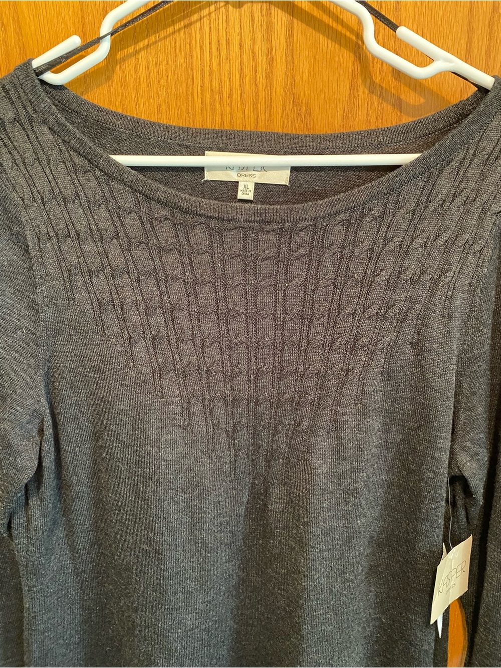 Kasper Women’s Long Sleeve Sweater Dress - Picture 4 of 6